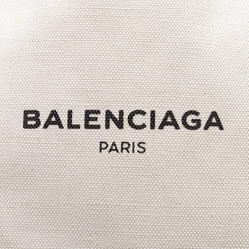Balenciaga Canvas Logo Cabas Small Tote