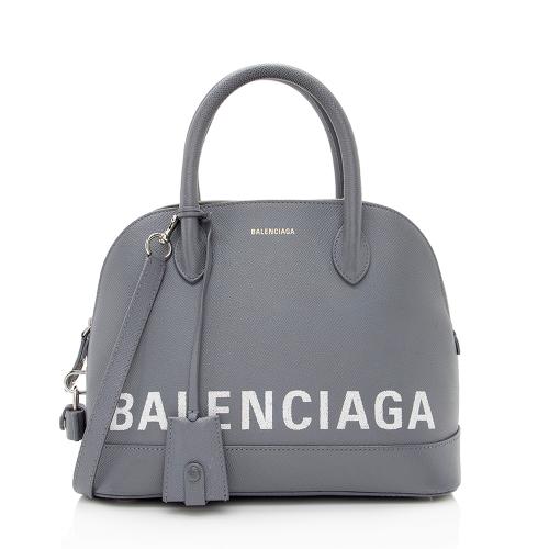 Balenciaga Grained Calfskin Ville Small Top Handle Bag