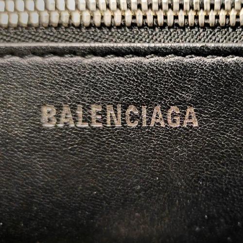 Balenciaga Logo Faux Fur Everyday XS Tote