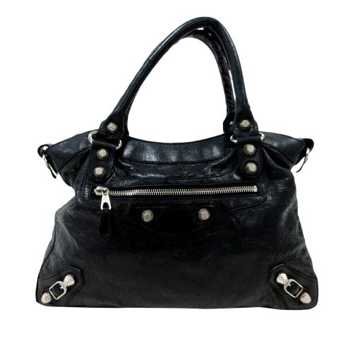 Balenciaga Motocross Town Giant Leather Handbag