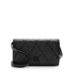 Balenciaga Quilted Calfskin B Phone Holder Crossbody Bag