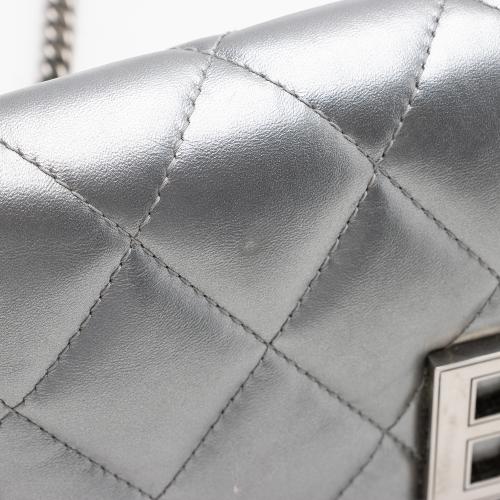 Balenciaga Quilted Metallic Leather B Dot Shoulder Bag