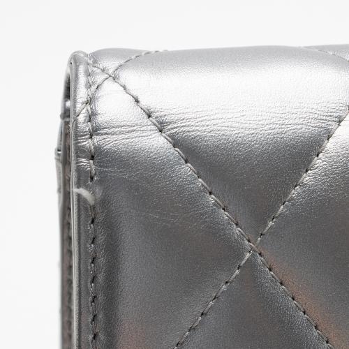 Balenciaga Quilted Metallic Leather B Dot Shoulder Bag