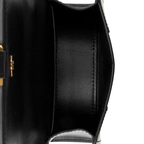 Balenciaga Shiny Calfskin Hourglass Super Nano Top Handle Bag