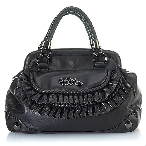 Betsey Johnson 'Betsey's Frill' Frame Satchel Handbag