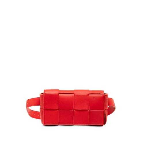 Bottega Veneta Calfskin Intrecciato Cassette Belt Bag