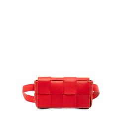 Bottega Veneta Calfskin Intrecciato Cassette Belt Bag