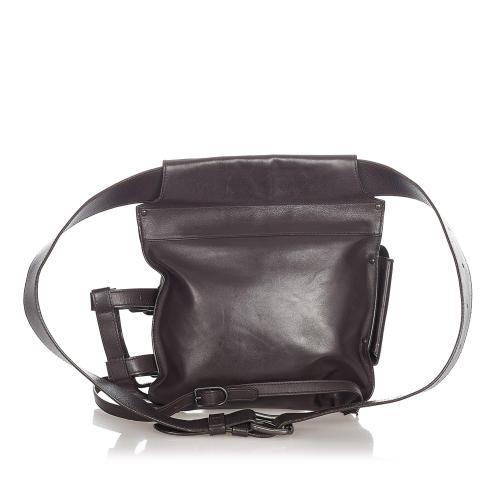 Intrecciato Leather Belt Bag in Black - Bottega Veneta