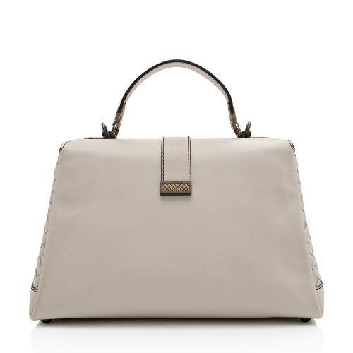 Bottega Veneta Intrecciato Nappa Leather Piazza Medium Top Handle Bag