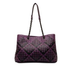 Bottega Veneta Medium Intrecciato Double Chain Tote