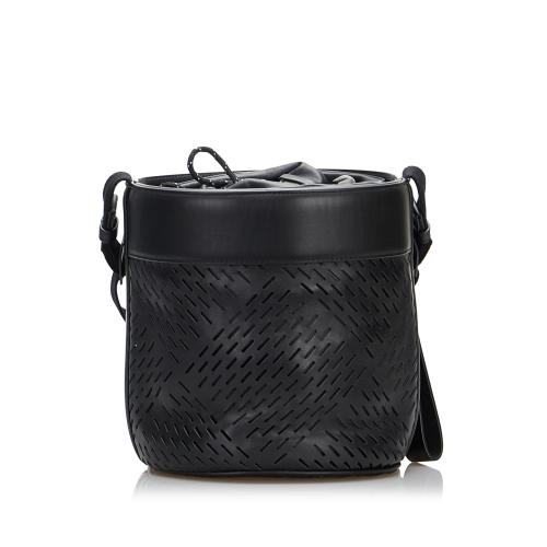 Bottega Veneta Perforated Leather Paper Bucket Bag | Bottega