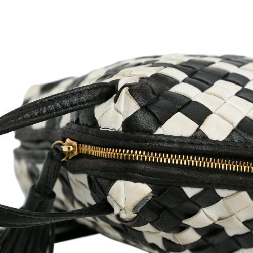 Bottega Veneta: Black Intrecciato Nodini Bag