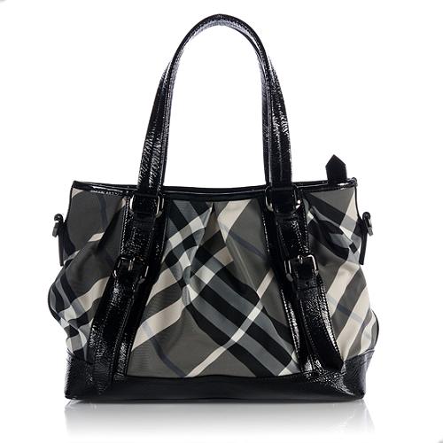 Burberry Beat Check Lowry Tote