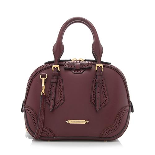 Burberry Brogue Leather Small Orchard Bag 