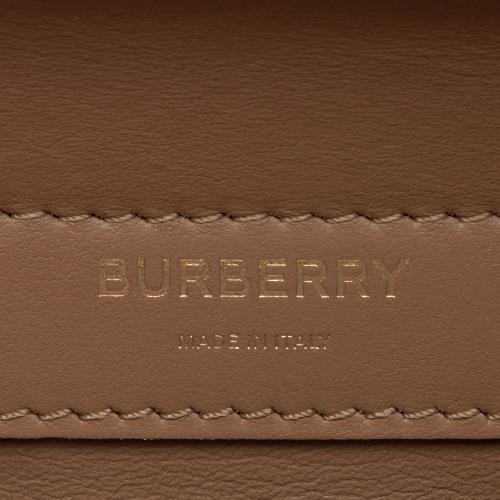 Burberry Calfskin Faux Leather Stingray Print Title Mini Shoulder Bag