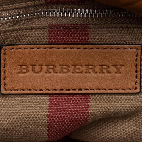 Burberry Calfskin House Check Maidstone Small Shoulder Bag