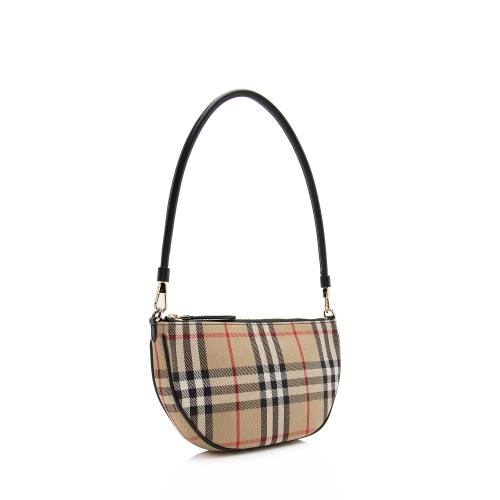 Burberry Calfskin Vintage Check Olympia Pouch