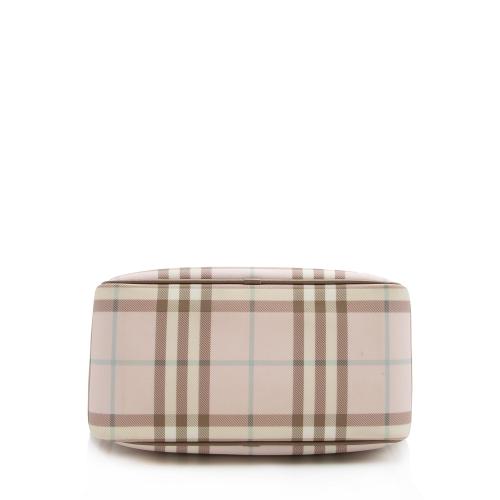Burberry Candy Check Small Satchel