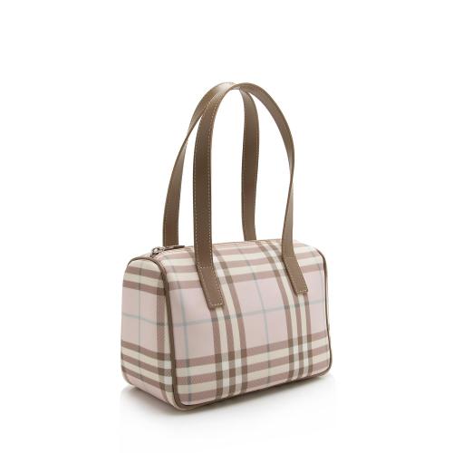 Burberry Candy Check Small Satchel
