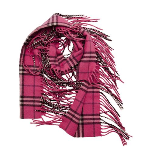 Burberry Cashmere Happy Plaid Fringe Scarf- FINAL SALE | [Brand: id=7, name= Burberry] Accessories | Bag Borrow or Steal