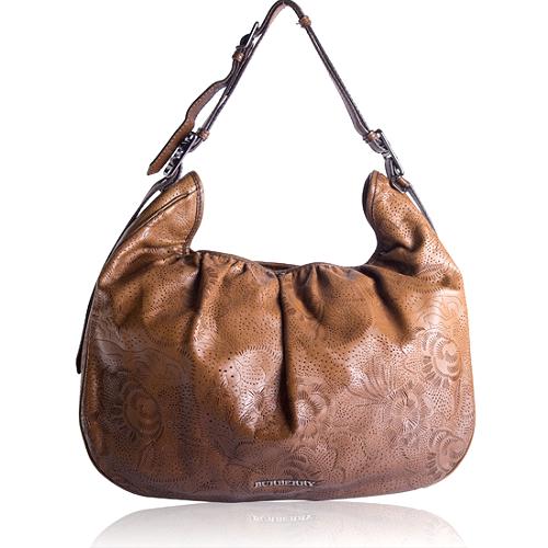 Burberry Degrade Lace Leather Large Avondale Hobo Handbag