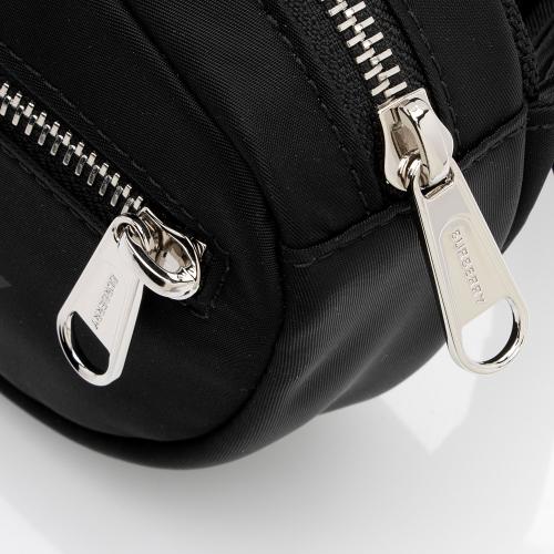 Burberry Cannon Black Branded Nylon Econyl Belt Bag Fanny Pack $760