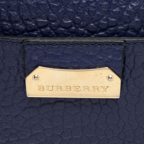 Burberry Embossed Leather Check Harrogate Crossbody