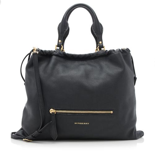 Burberry Grainy Leather Bridle Big Crush Tote