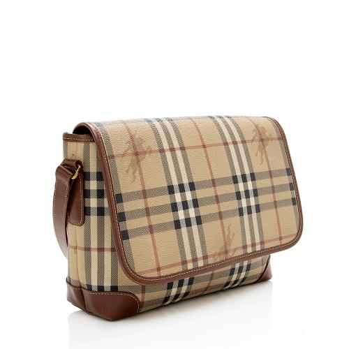 Burberry Haymarket Check Flap Messenger Bag - FINAL SALE | [Brand: id=7,  name=Burberry] Handbags | Bag Borrow or Steal