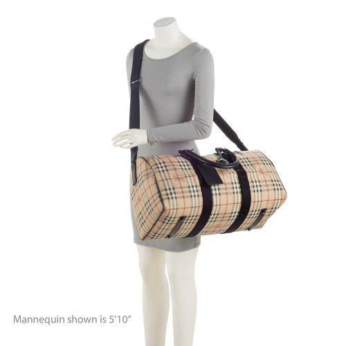 Burberry Haymarket Check Holdall Duffle