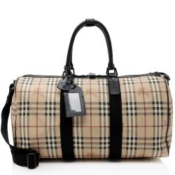 Burberry Haymarket Check Holdall Duffle