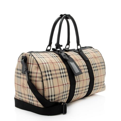 Burberry Haymarket Check Holdall Duffle