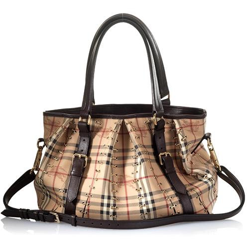 Burberry Haymarket Check 'Lowry' Tote