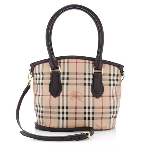 Burberry Haymarket Check Newfield Small Tote