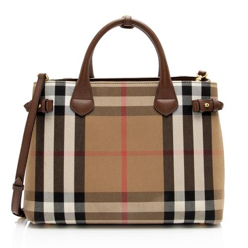 Burberry House Check Banner Medium Tote