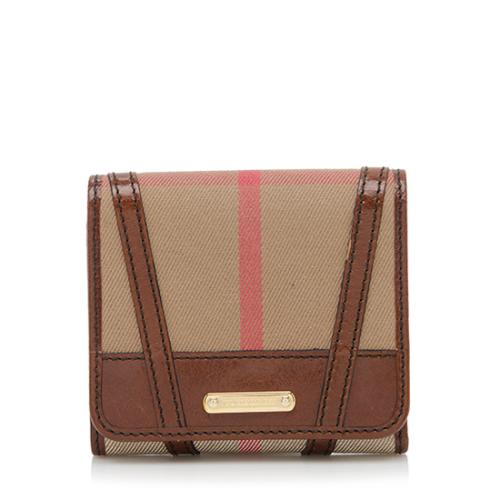 Burberry House Check Bridle Folding Wallet