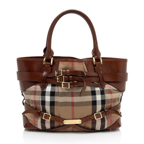 Burberry House Check Bridle Lynher Tote