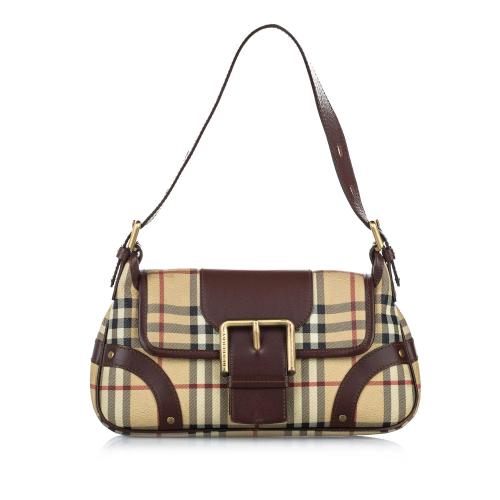 Burberry House Check Canvas Baguette