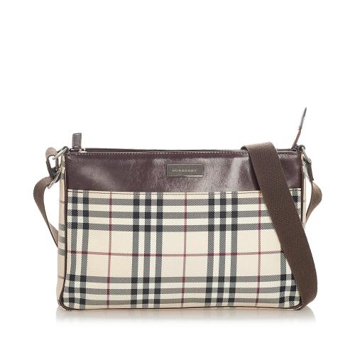 Burberry House Check Canvas Crossbody Bag