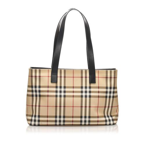 Burberry House Check Canvas Shoulder Bag | [Brand: id=7, name=Burberry]  Handbags | Bag Borrow or Steal