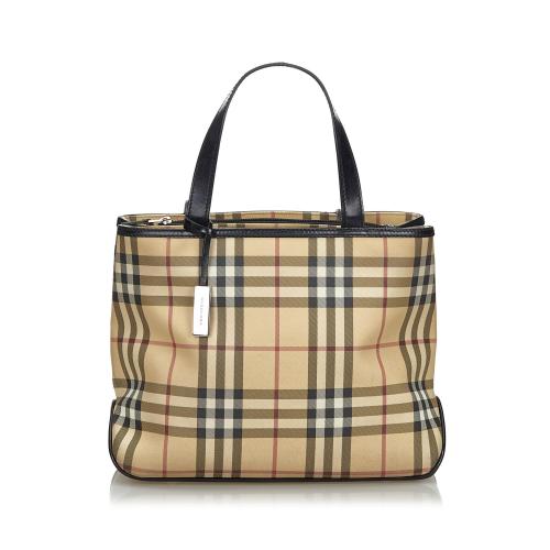Burberry House Check Canvas Tote