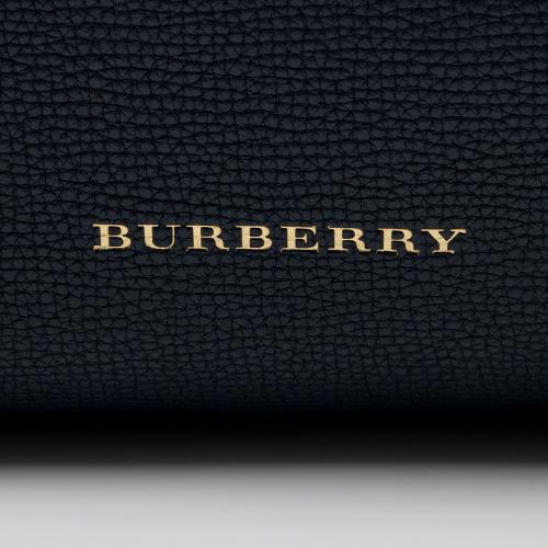 Burberry House Check Leather Banner Medium Tote
