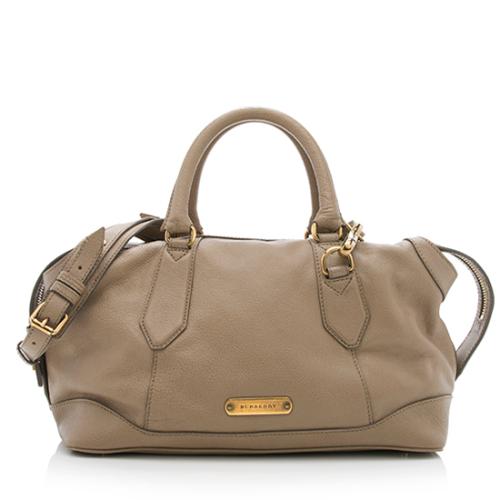 Burberry Leather Bowling Satchel 