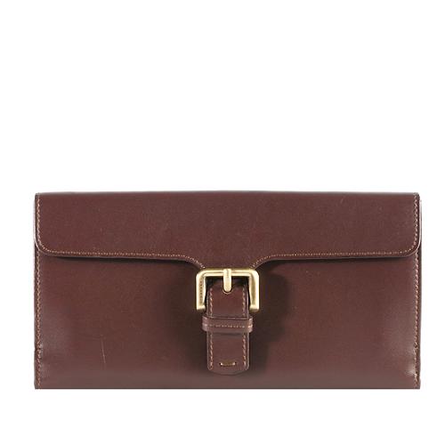 Burberry Leather Buckle Wallet