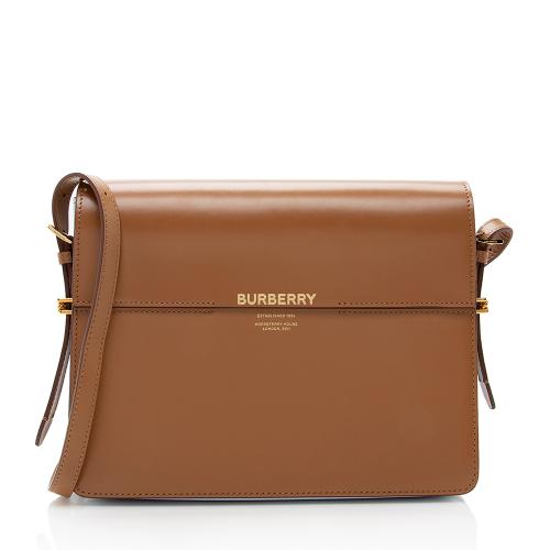 Burberry Leather Grace Large Flap Shoulder Bag