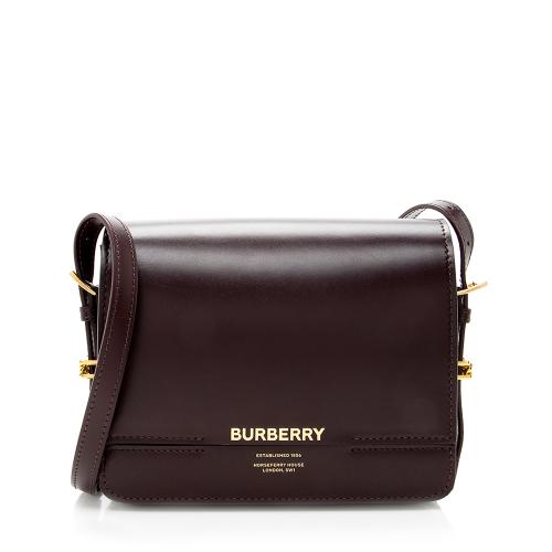 Burberry Leather Grace Small Flap Shoulder Bag
