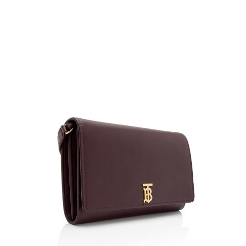 Burberry Leather Hannah Wallet on Strap