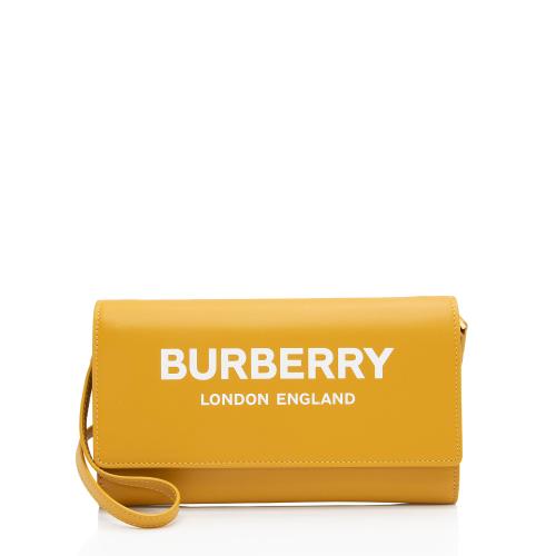 Burberry Leather Hazelmere Wallet on Strap