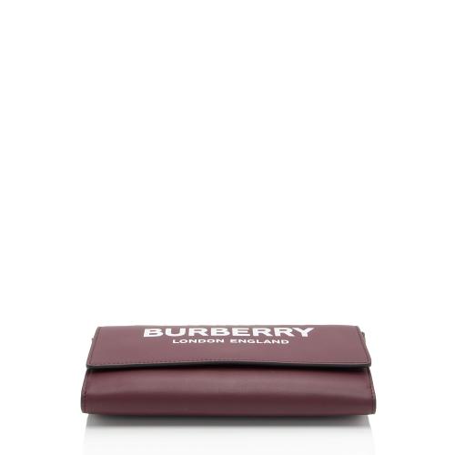 Burberry Leather Hazelmere Wallet on Strap