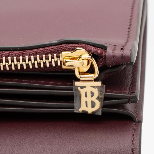 Burberry Leather Hazelmere Wallet on Strap